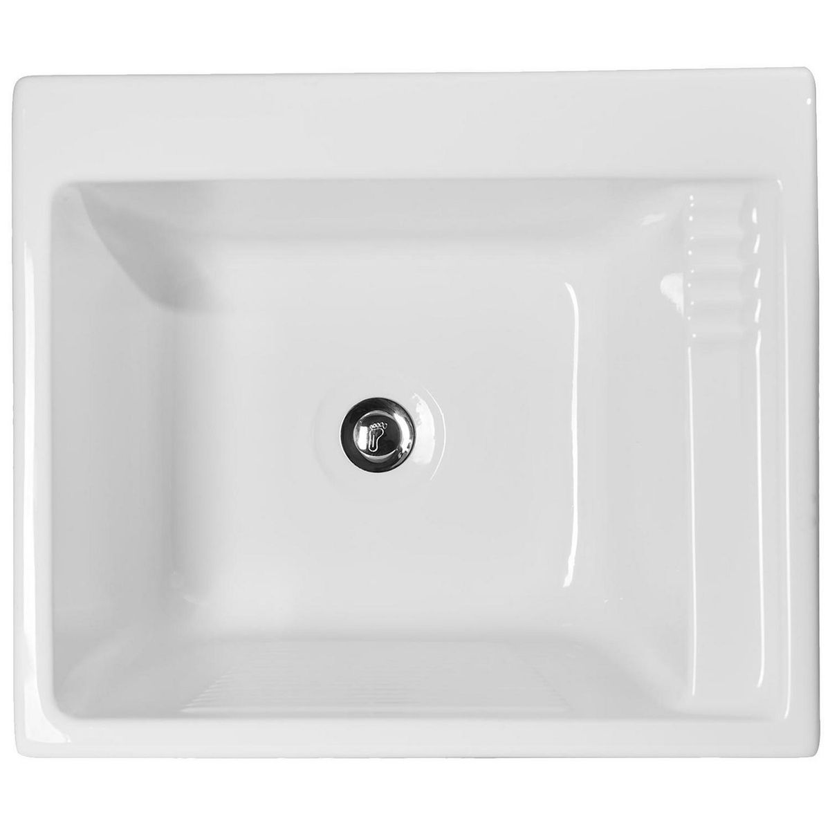 FDV - Lavadero Forma Rectangular Acrílico 61.5x38x52.5 cm Blanco