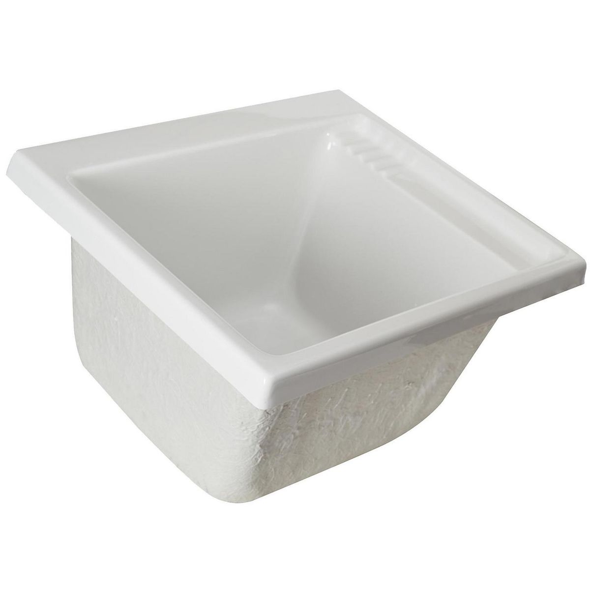 FDV - Lavadero Forma Rectangular Acrílico 61.5x38x52.5 cm Blanco