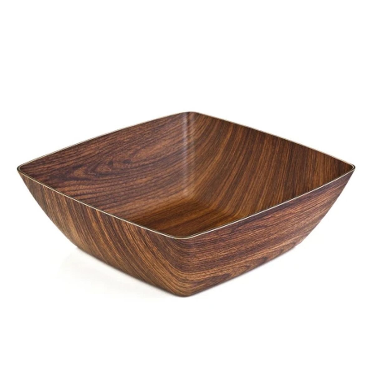 EVELIN - Bowl Cuadrado Evelin Café 12x12x6 Cm Resistente