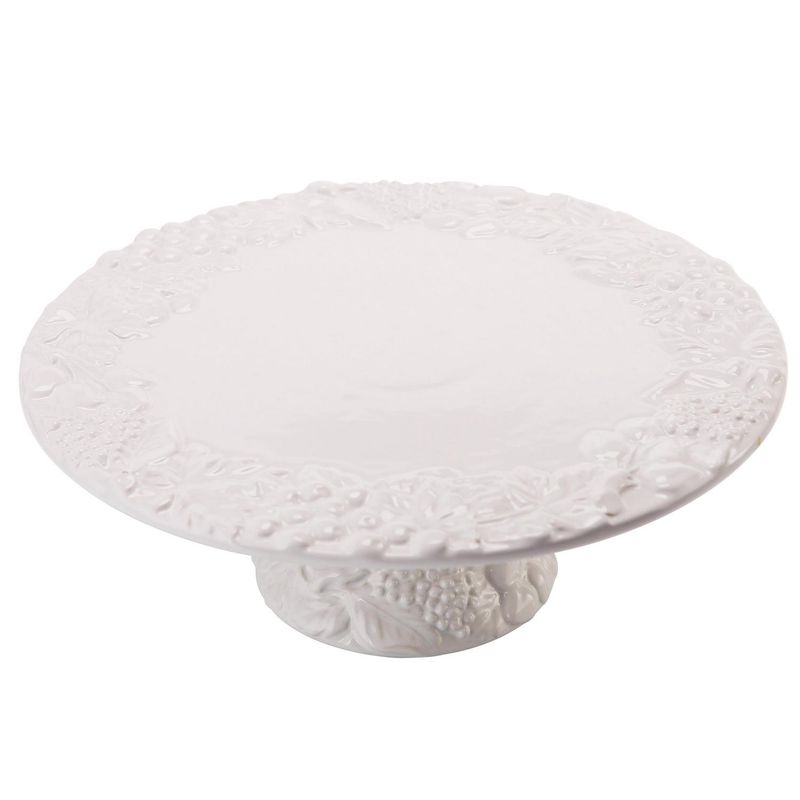 JUST HOME COLLECTION - Portatorta flores Blanco