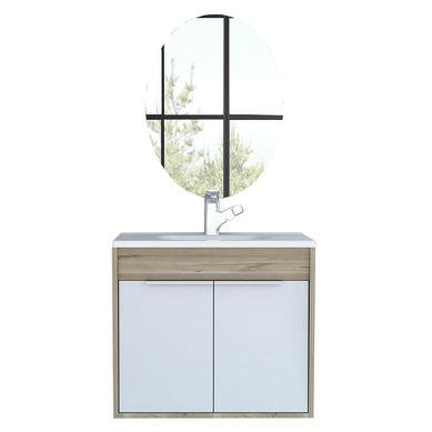 Combo mueble de lavamanos flotante + espejo