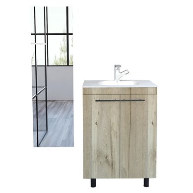 Combo Mueble Lavamanos Piso/Espejo Amalfi
