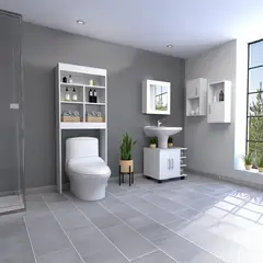 TUHOME - Botiquín De Baño Con Optimizador Lavamanos Para
