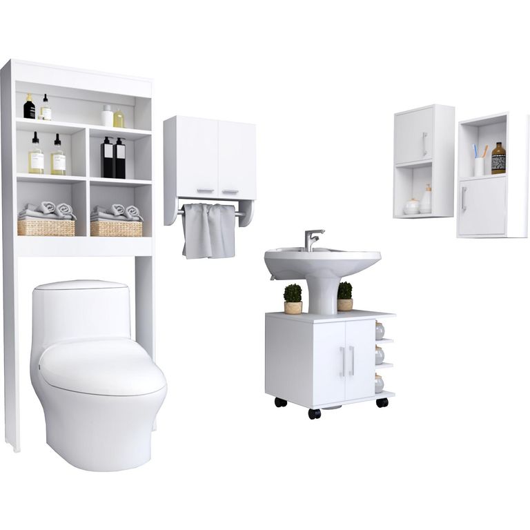 Botiquín De Baño Vertical Con Optimizador Para Lavamanos