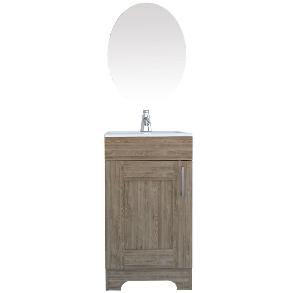 TUHOME - Combo Mueble de Lavamanos/Espejo Miel