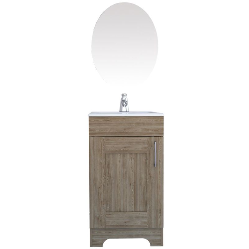 TUHOME - Combo Mueble de Lavamanos/Espejo  Miel