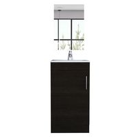 Combo Mueble de Lavamanos/Espejo Wengue