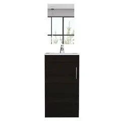 TUHOME - Combo Mueble de Lavamanos/Espejo Wengue