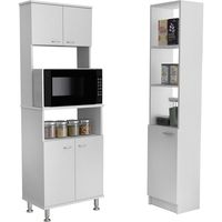 Combo Mueble Cocina Microondas Optimizado 169 Cm Alto