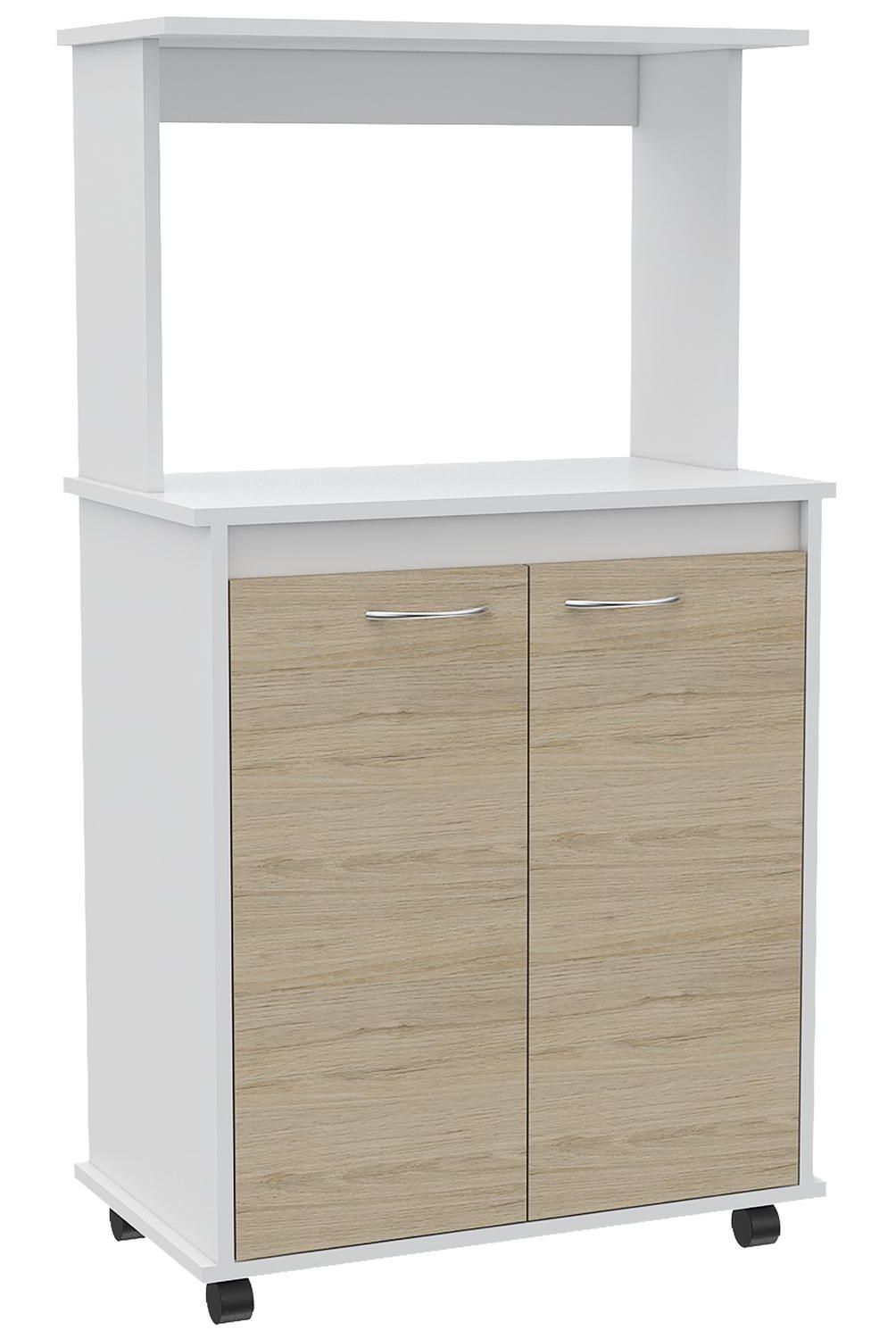 TUHOME - Combo cocina mueble cocina + optimizador - rovere/blanco