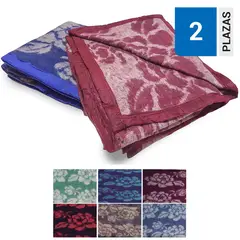 CASA BONITA - Pack frazadas Silver Diseño Colores Surtidos