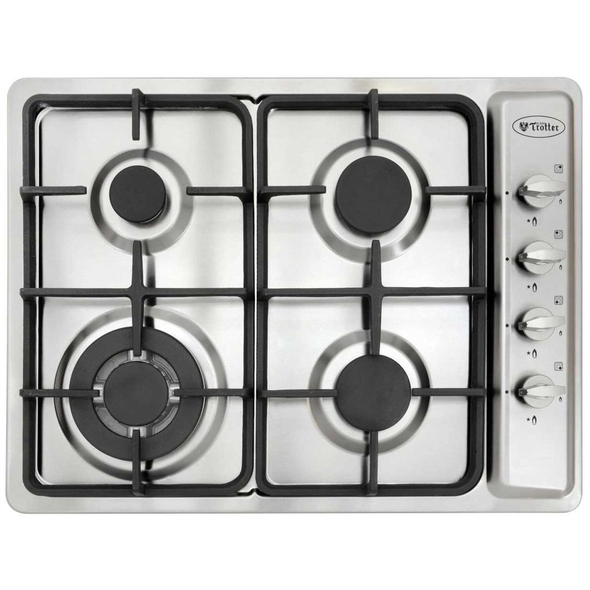 ALBIN TROTTER - Encimera Gas Natural 4 Platos Gris AT-G XN FEIN PRO FFT GN