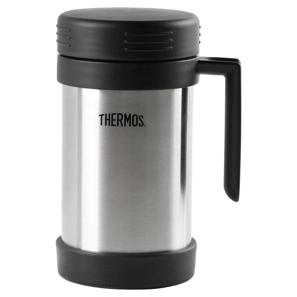 THERMOS - Termo para Comida 470 ml Plateado/ Negro