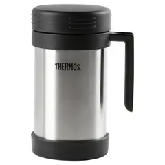 THERMOS - Termo para Comida 470 ml Acero Inoxidable Plateado/ Negro
