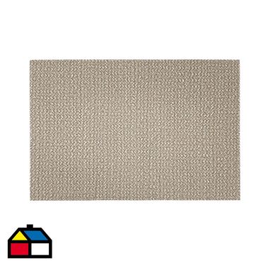 Individual PVC imitacin cuero negro