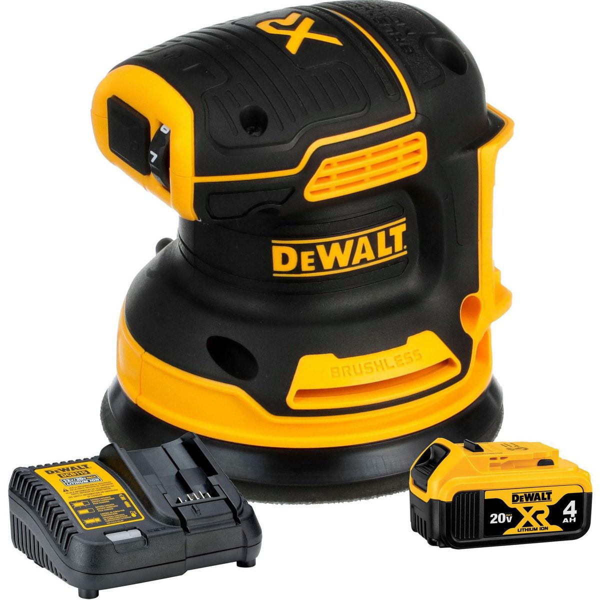 DEWALT - Lijadora roto orbital inalámbrica 20V + 1 batería