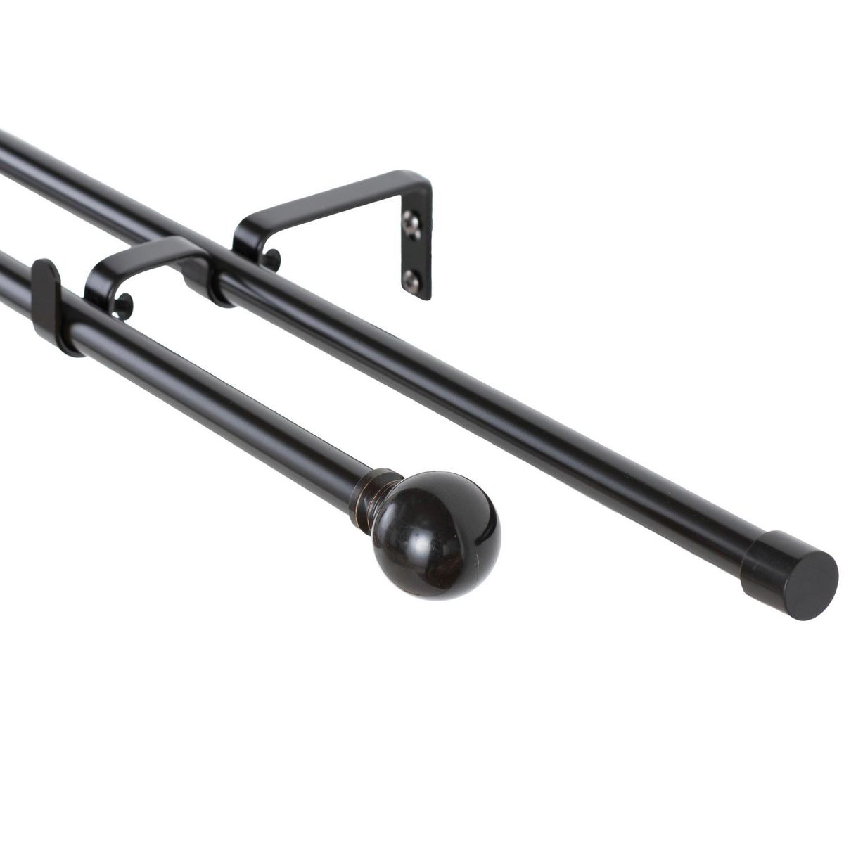 METALHSA - Set Barra Doble 13/16 mm extensible 200-250 cm Bola Orb