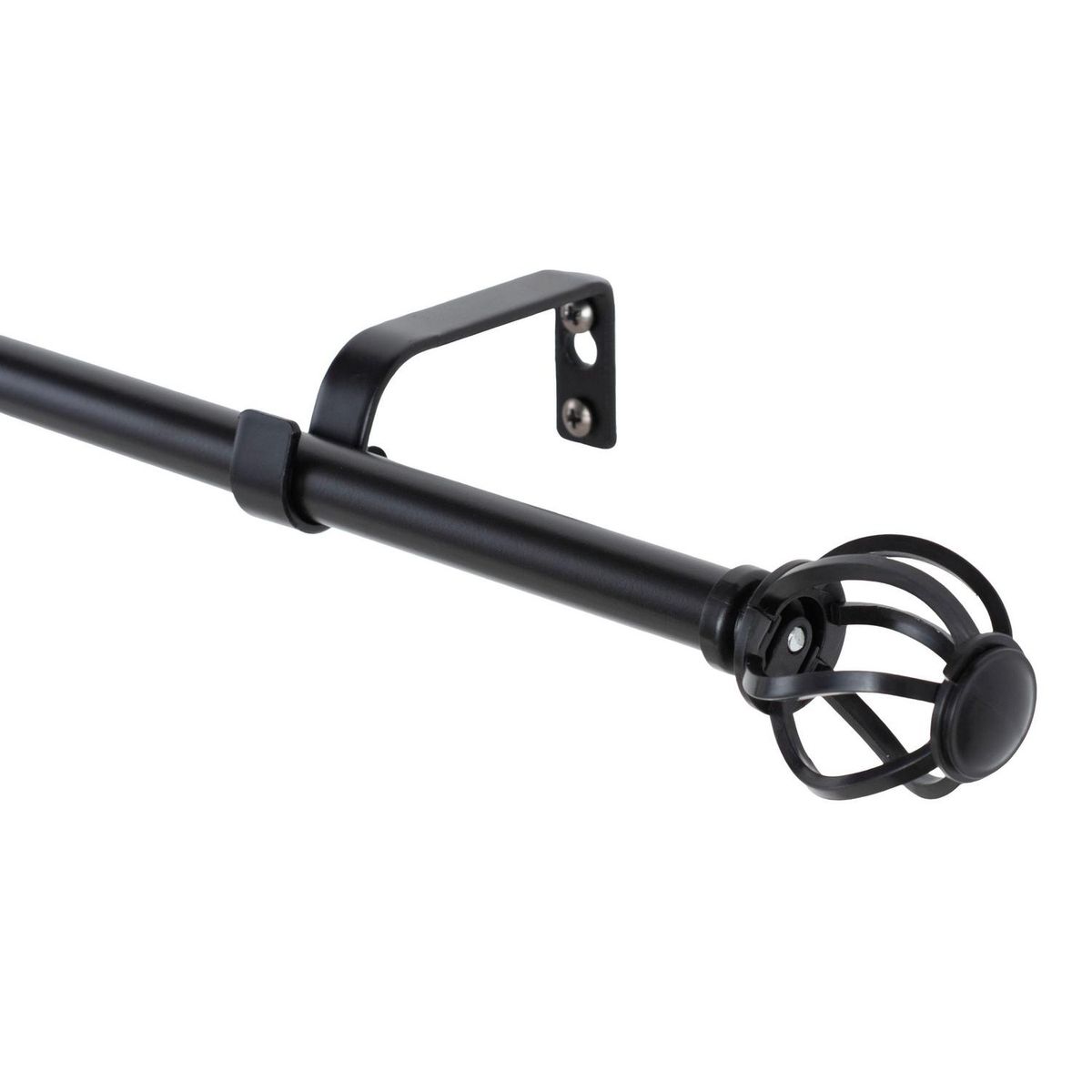 METALHSA - Set de Barra Simple 13/16 mm extensible 200-250 cm Nido Negro