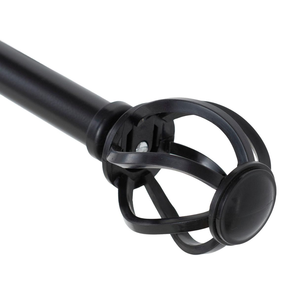 METALHSA - Set de Barra Simple 13/16 mm extensible 200-250 cm Nido Negro