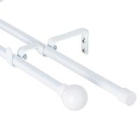 Set de Barra Doble 13/16 mm extensible 200-250 cm Bola Blanco