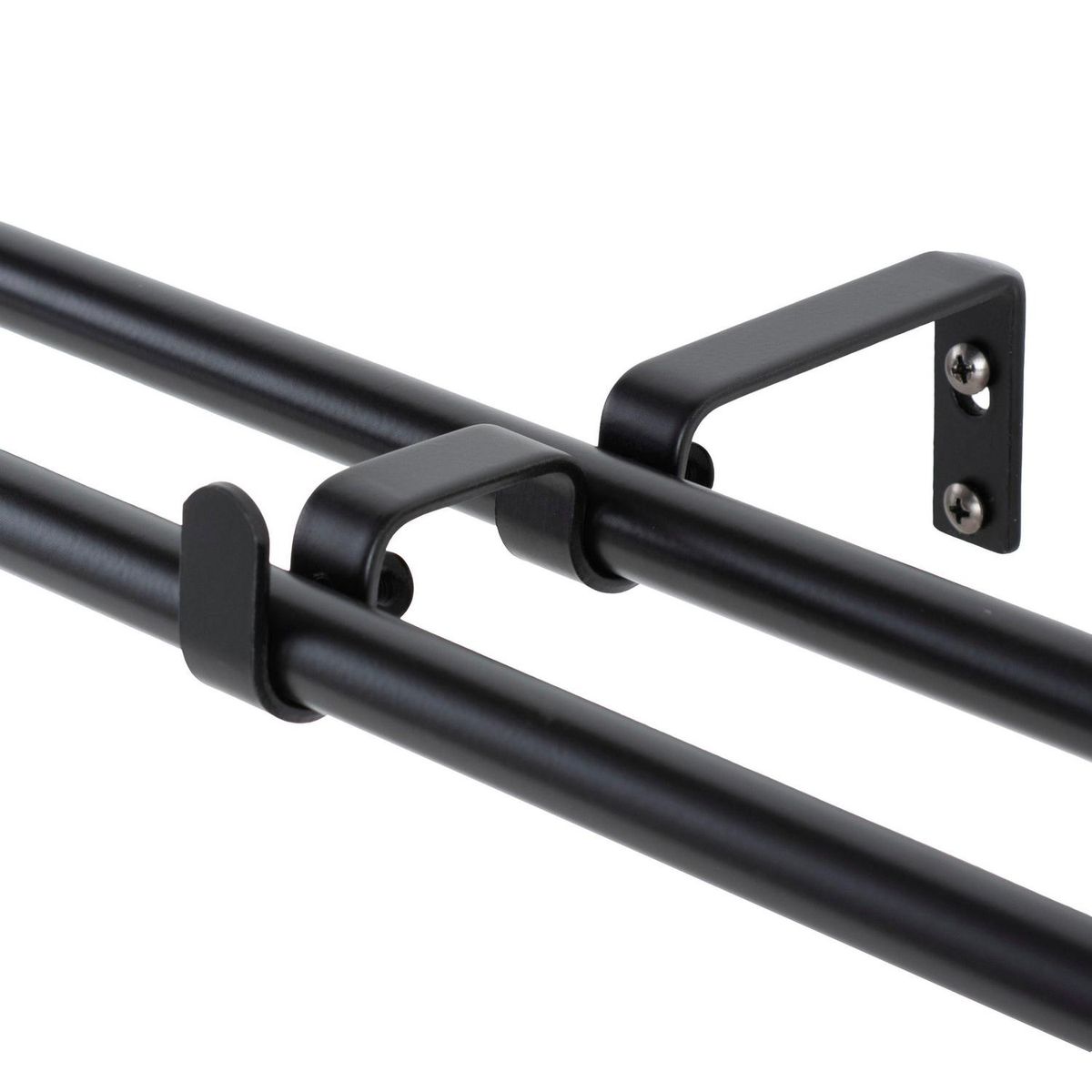 METALHSA - Set de Barra Doble 13/16 mm extensible 120-200 cm Bola Negro