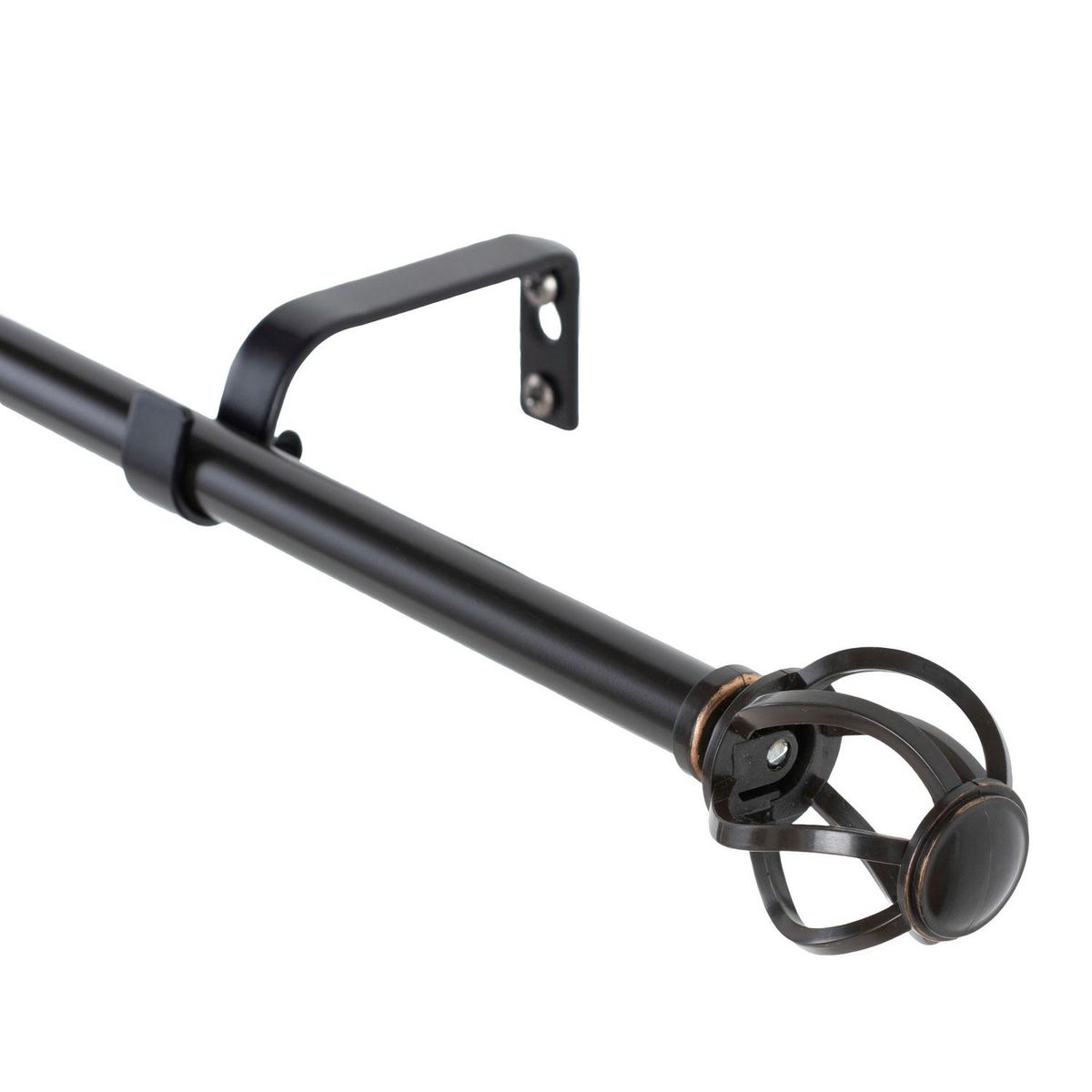 METALHSA - Set de Barra Simple 13/16 mm extensible 70-120 cm Nido Negro