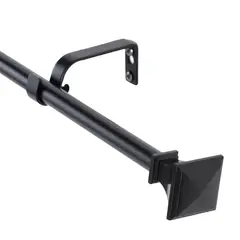 METALHSA - Set de Barra Simple 13/16 mm extensible 70-120 cm Prisma Negro