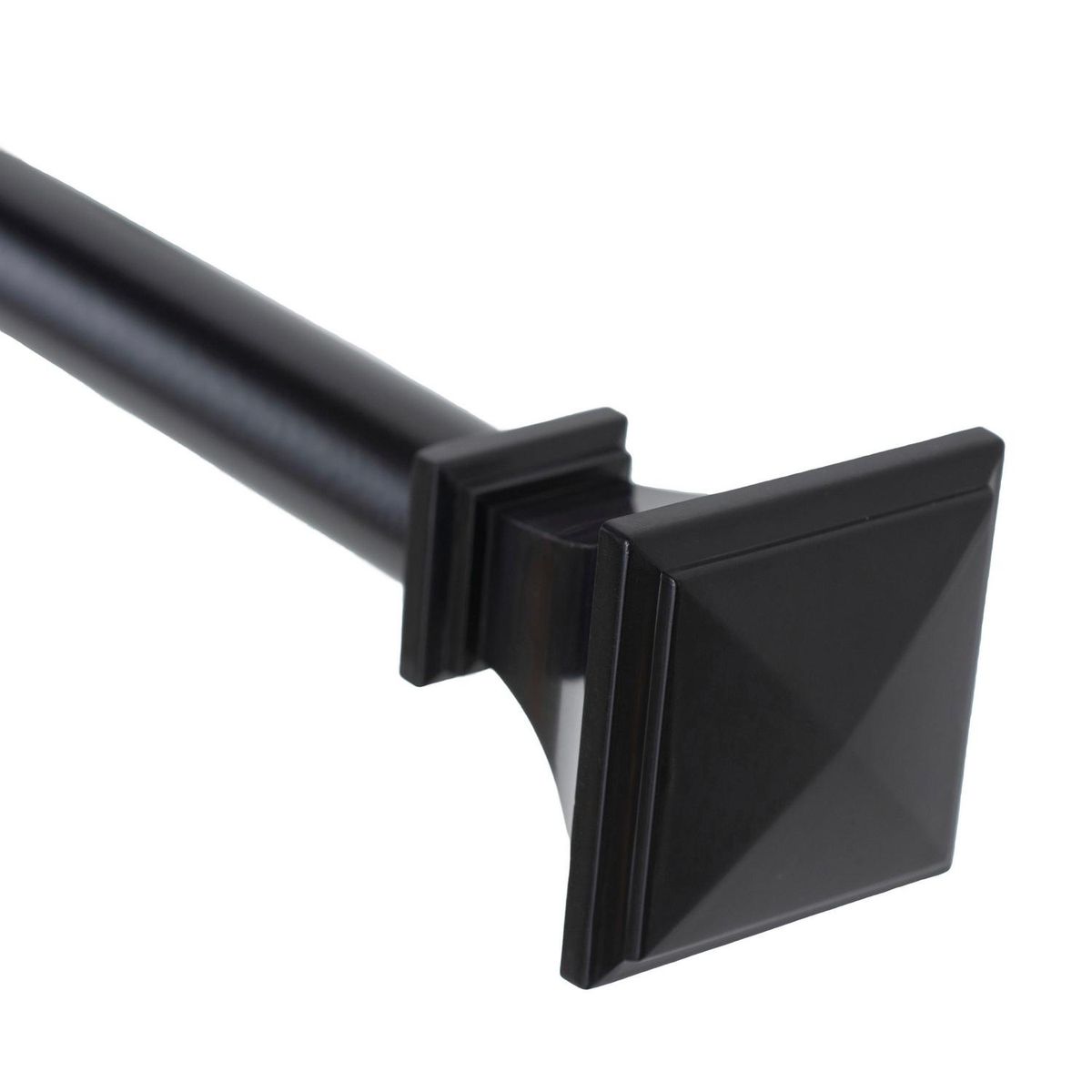 METALHSA - Set de Barra Simple 13/16 mm extensible 70-120 cm Prisma Negro