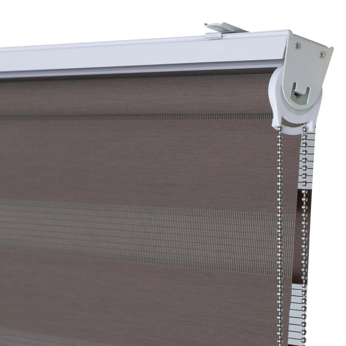 METALHSA - Cortina Roller Duo sin Cenefa Tostado