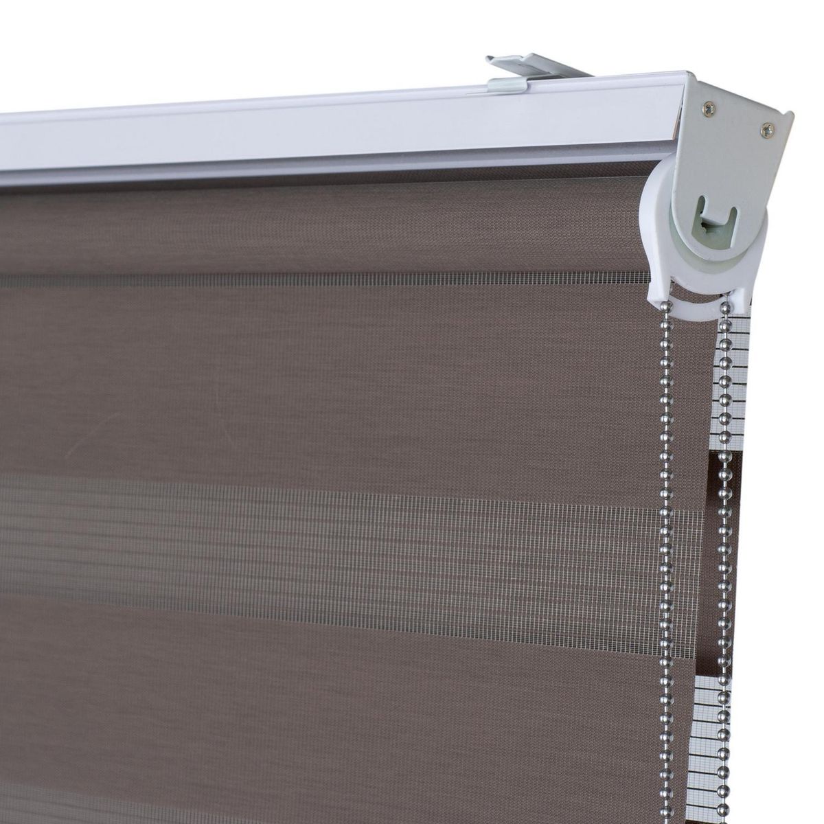 METALHSA - Cortina Roller Duo sin Cenefa Tostado