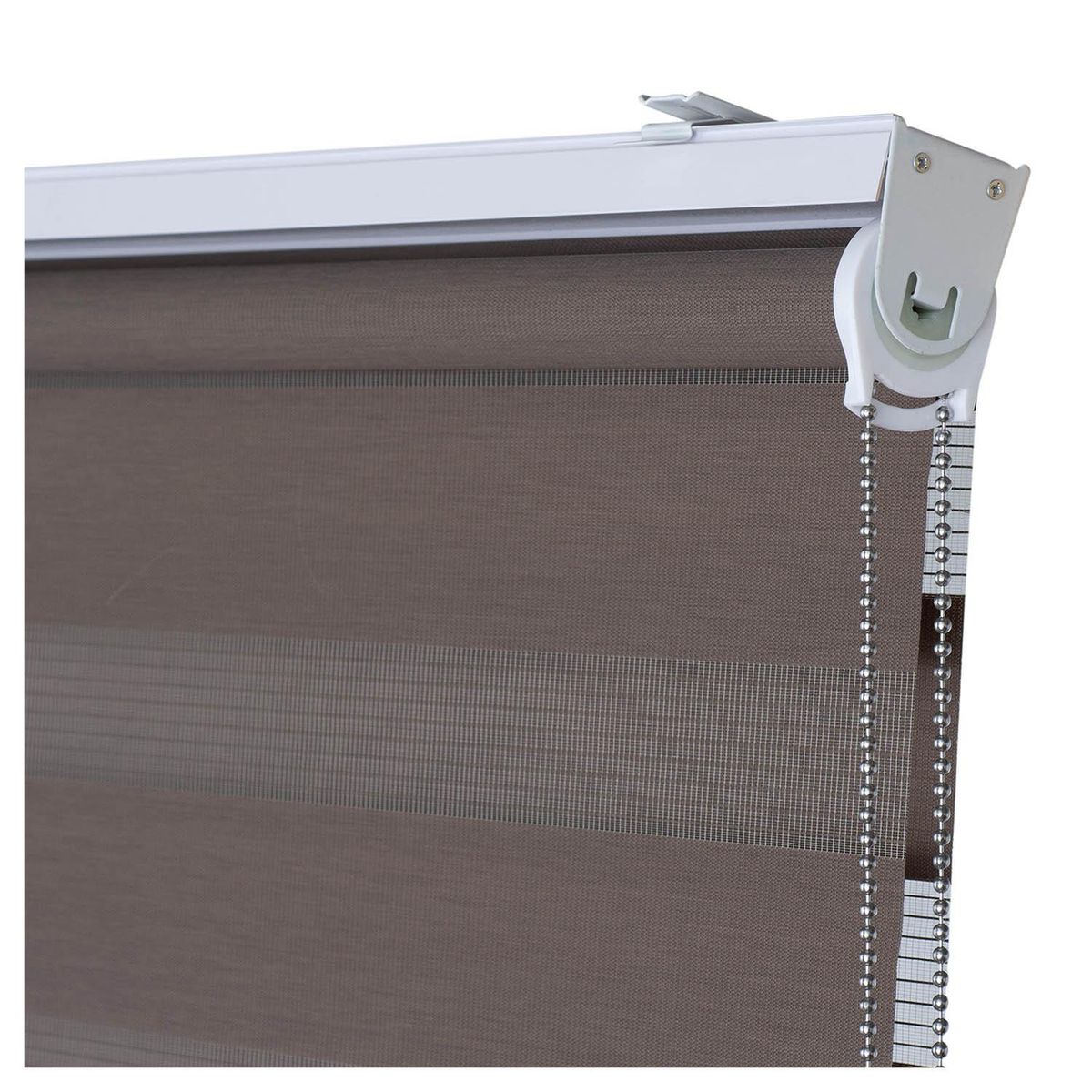 METALHSA - Cortina Roller Duo sin Cenefa Tostado