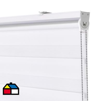 Cortina roller sin cenefa 120x165 cm blanco