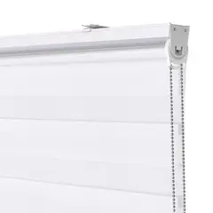 METALHSA - Cortina Roller Dúo Poliéster Blanco