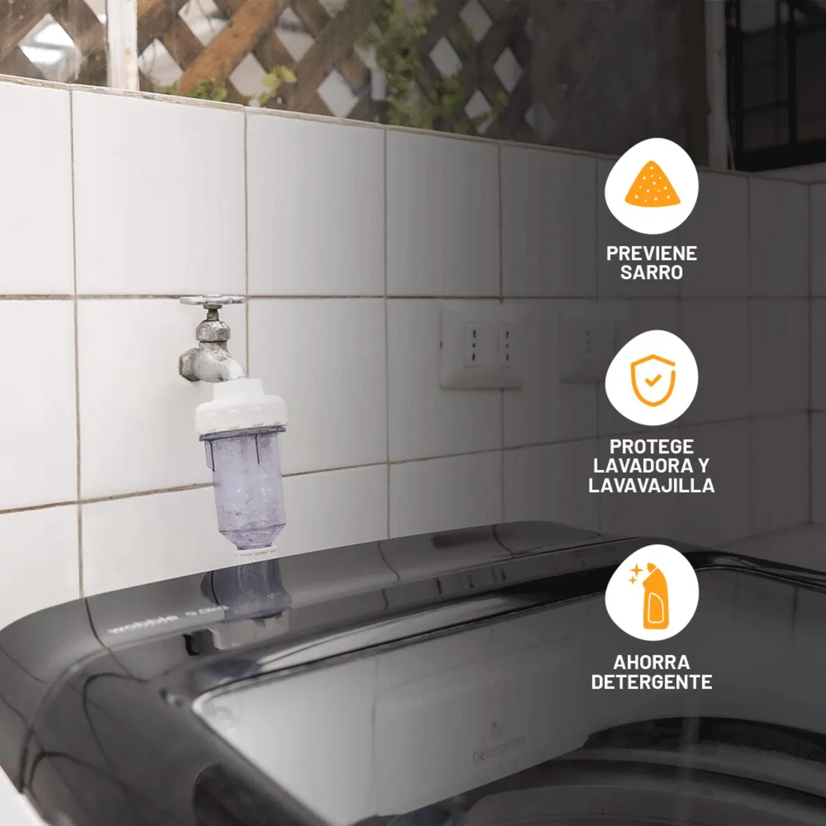 VIGAHOME - Filtro purificador antisarro lavadora/lavavajilla