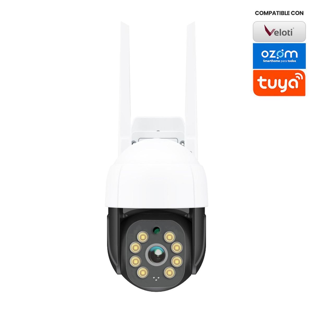 VELOTI - Cámara de seguridad domo smart exterior FULL HD Wifi