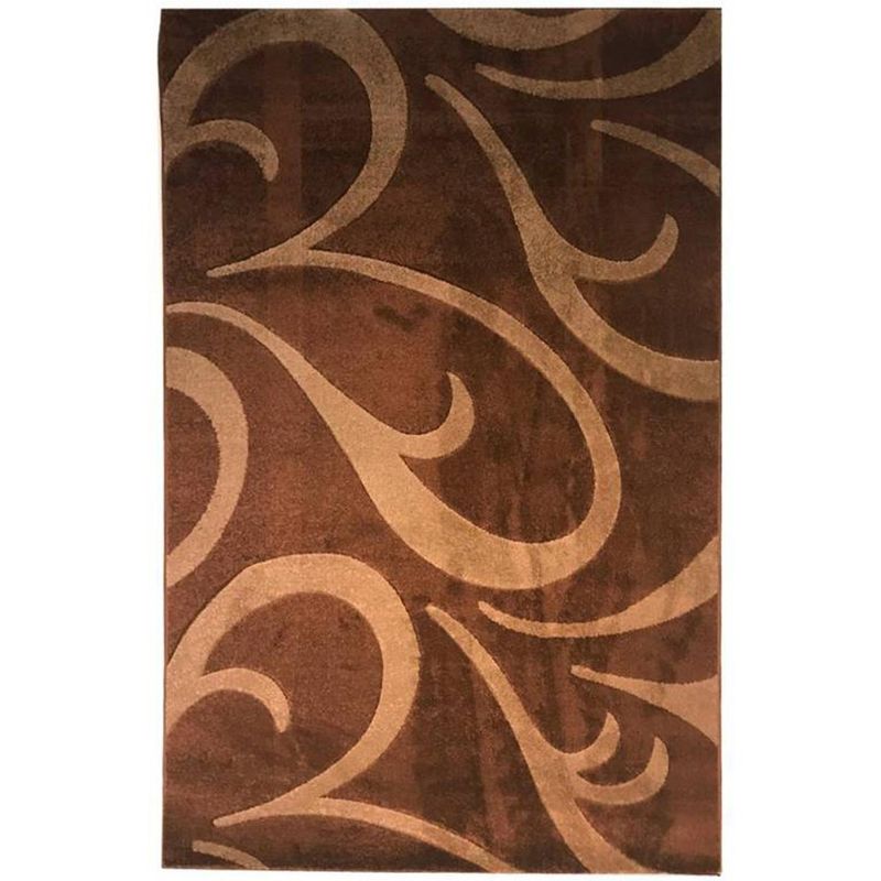 IDETEX - Bajada de Cama Carved 80x120 cm Café