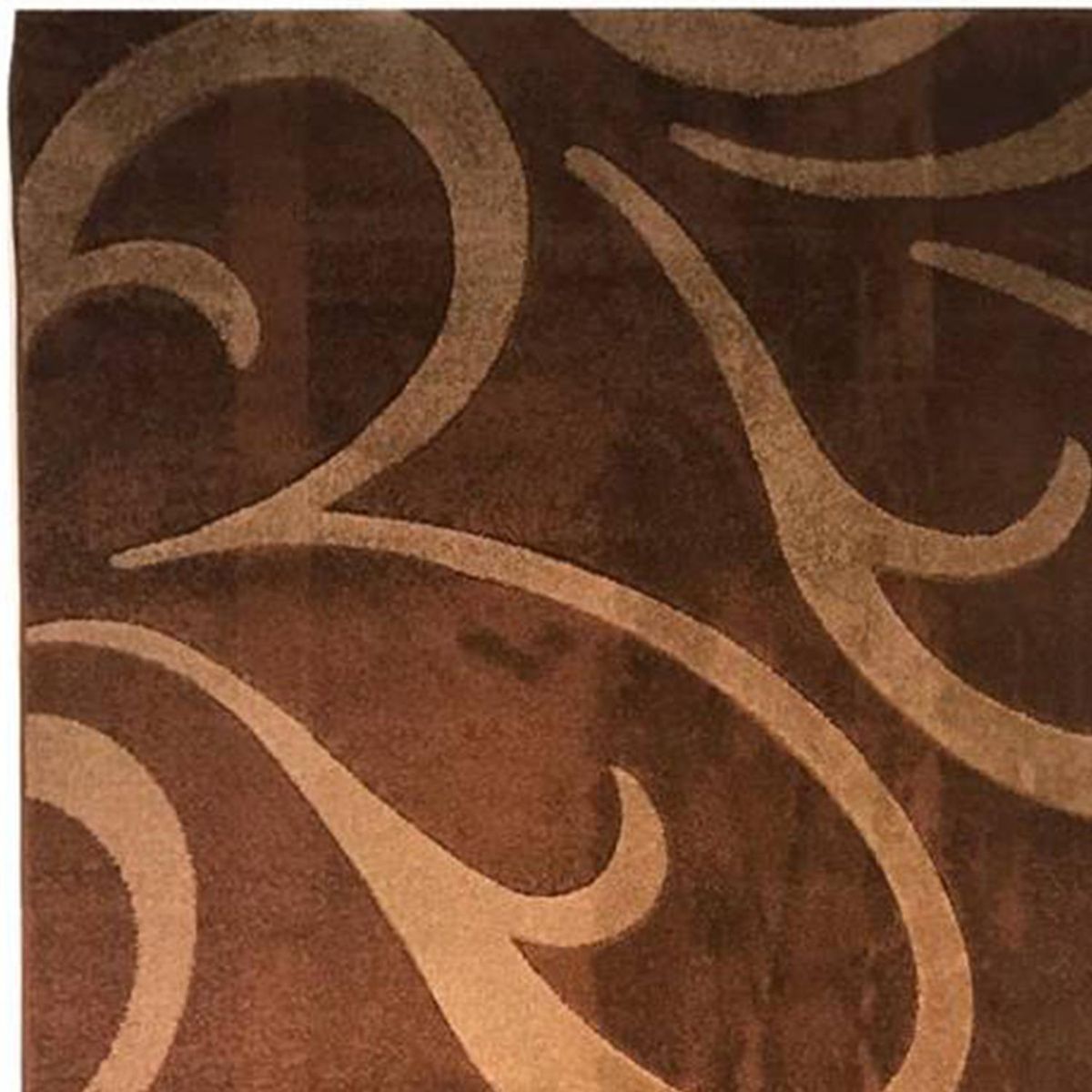 IDETEX - Bajada de Cama Carved 80x120 cm Polipropileno Café