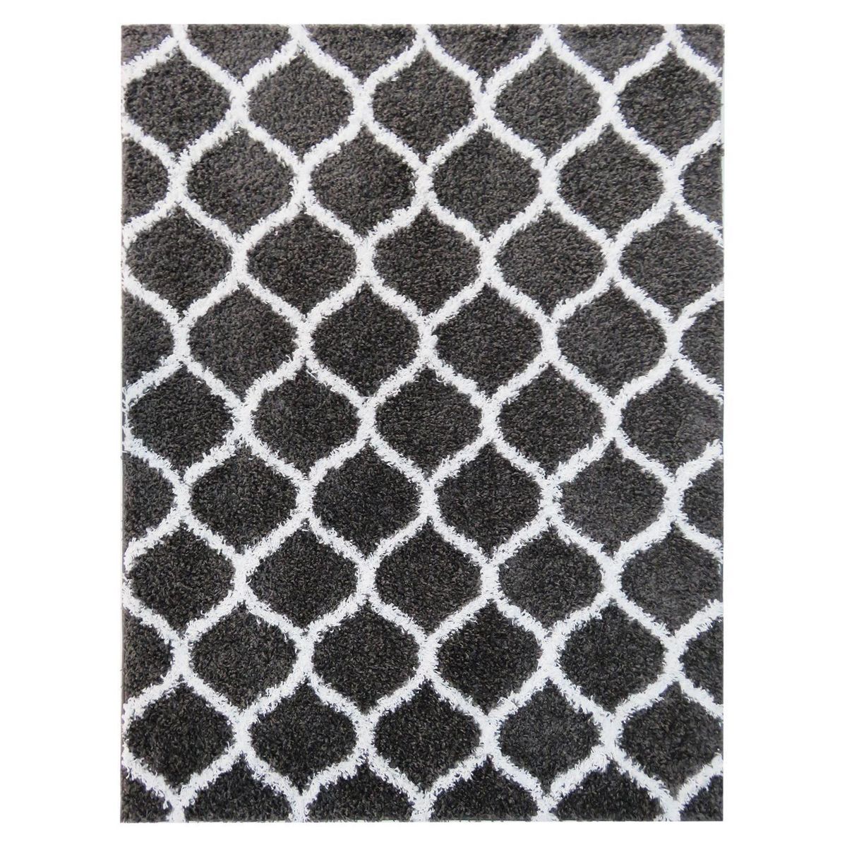 IDETEX - Alfombra Shaggy 150x200 cm Polipropileno Gris
