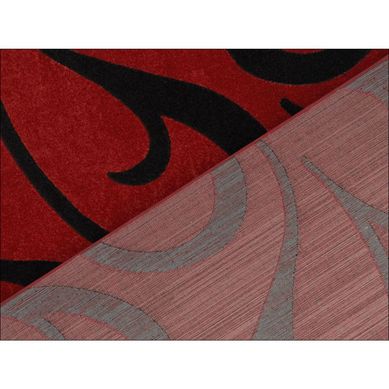 Bajada de Cama Carved 80x120 cm Rojo