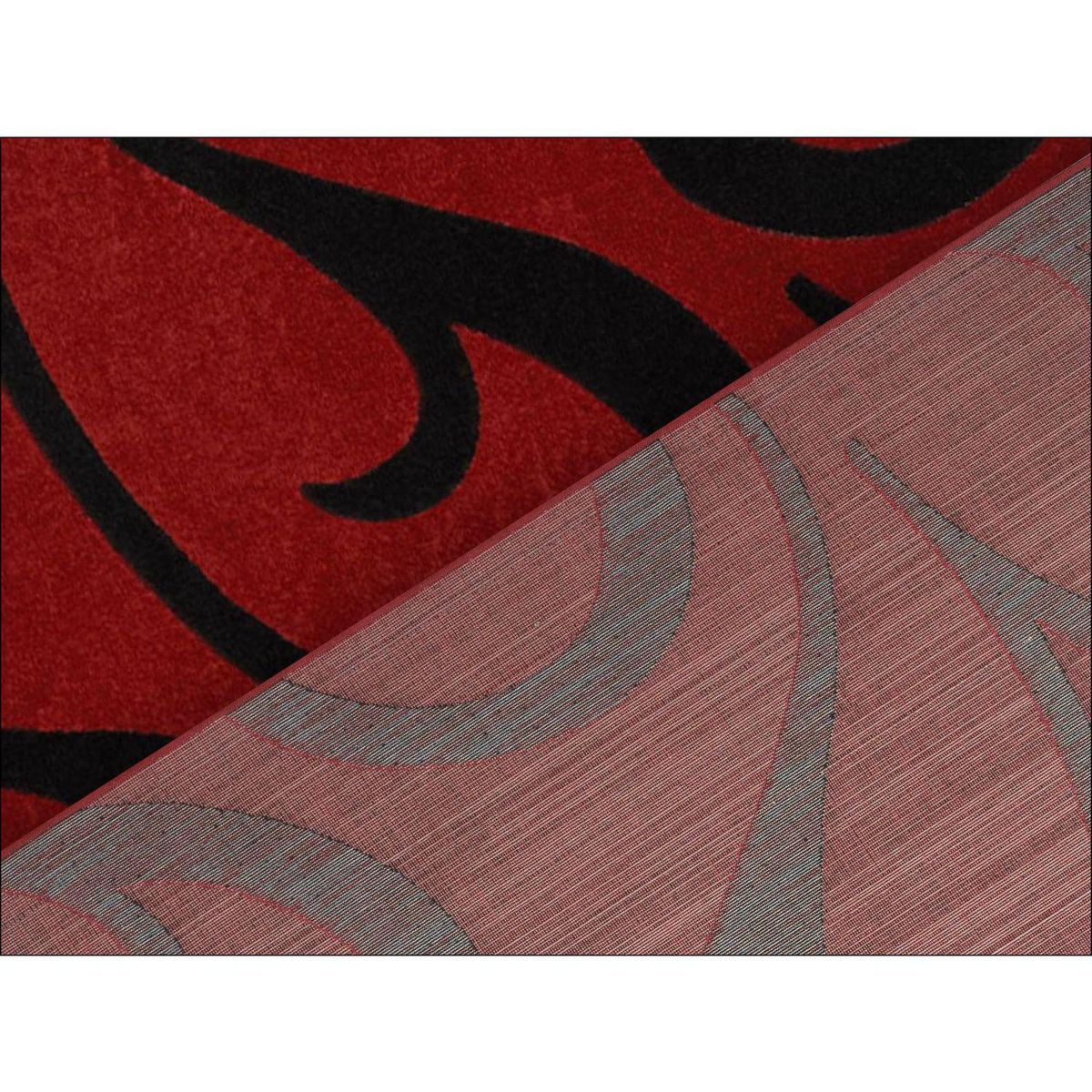 IDETEX - Bajada de Cama Carved 80x120 cm Polipropileno Rojo