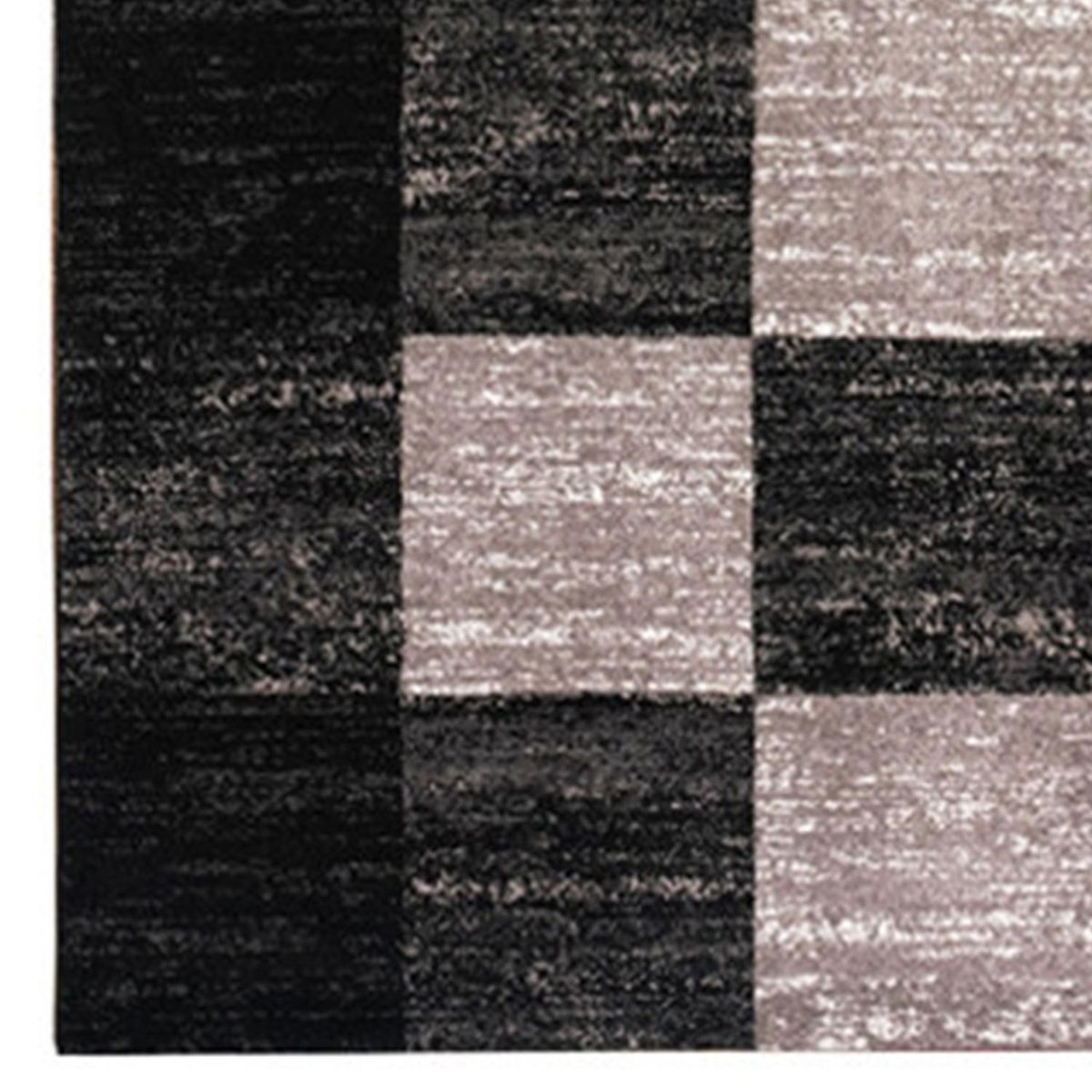 IDETEX - Bajada de Cama Carved 80x120 cm Polipropileno Negro