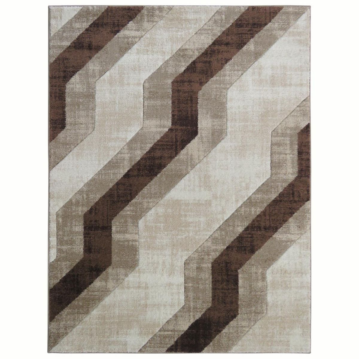 IDETEX - Bajada de Cama Carved 80x120 cm Polipropileno Café