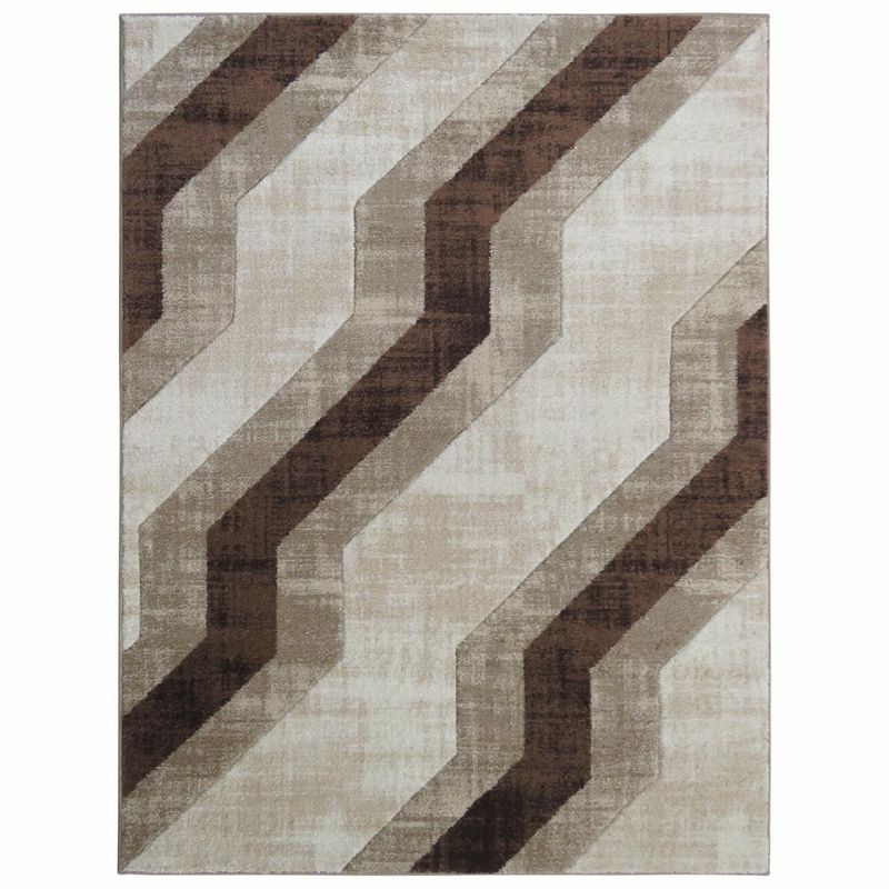 IDETEX - Bajada de Cama Carved 80x120 cm Café