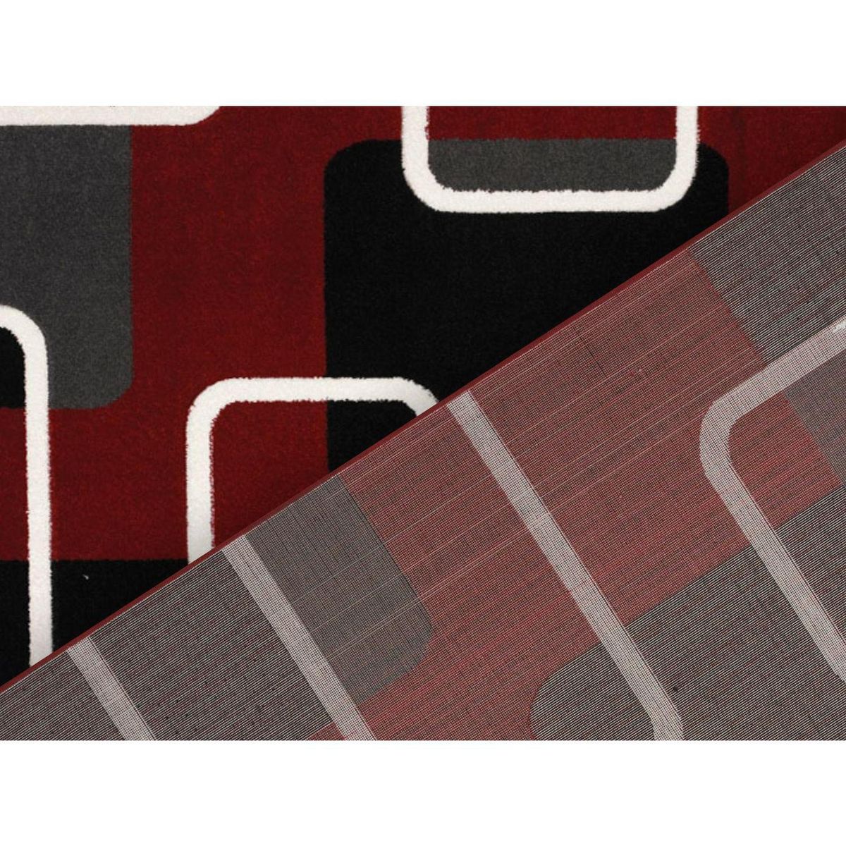 IDETEX - Bajada de Cama Carved 80x120 cm Polipropileno Rojo