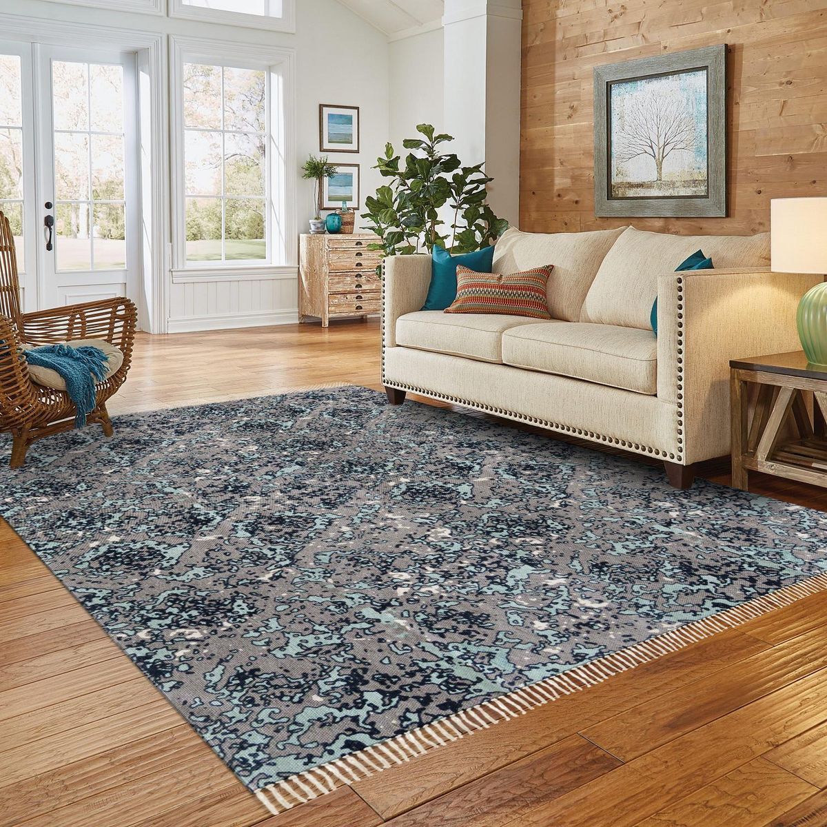 IDETEX - Alfombra Cotton 160x230 cm Algodón Gris