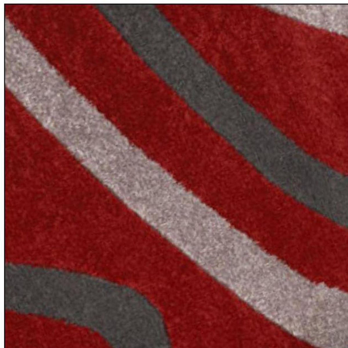 IDETEX - Bajada de Cama Carved 80x120 cm Polipropileno Rojo