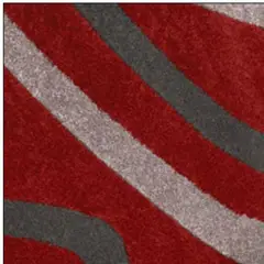 IDETEX - Bajada de Cama Carved 80x120 cm Rojo
