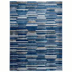IDETEX - Bajada de Cama Florida 80x120 cm Polipropileno Azul