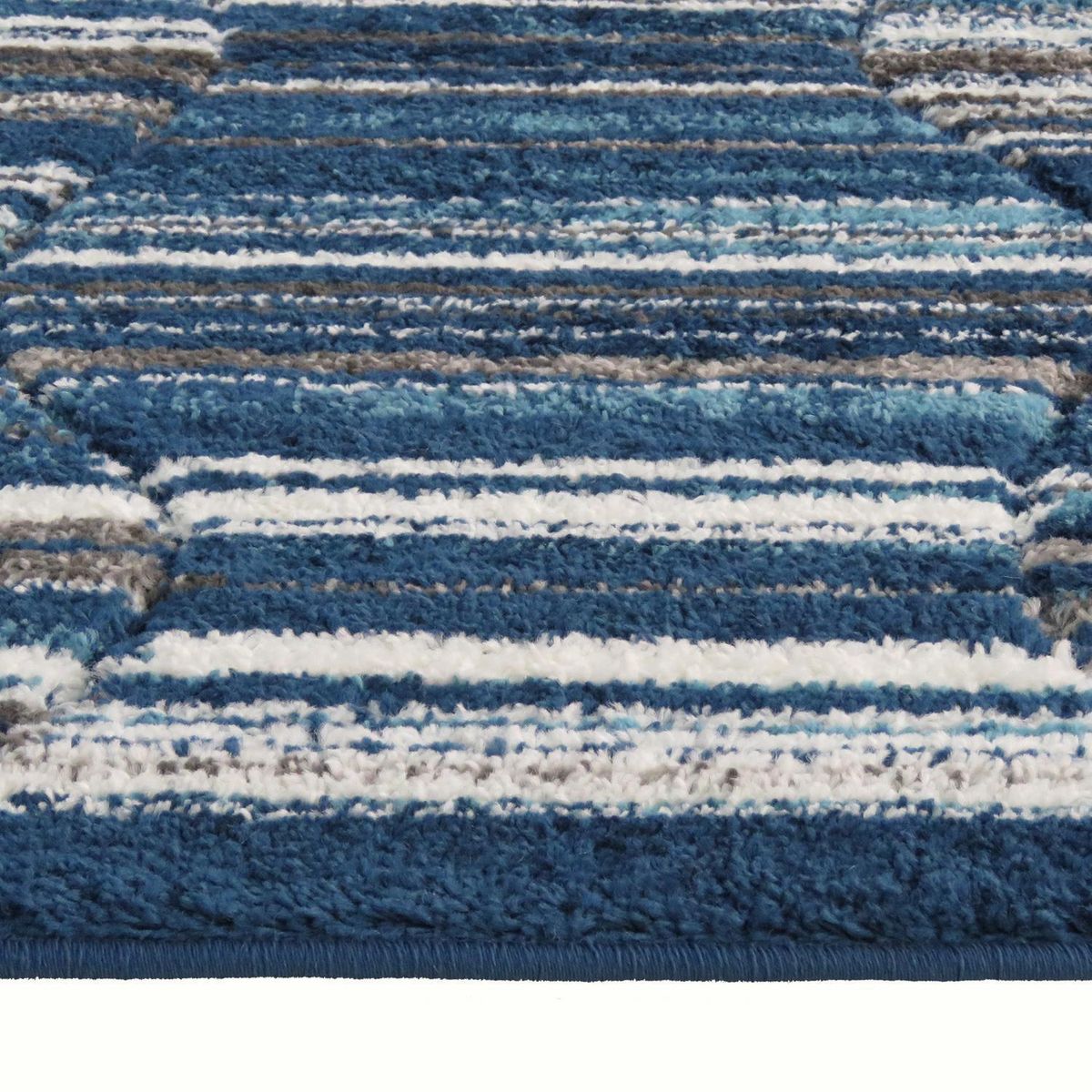 IDETEX - Bajada de Cama Florida 80x120 cm Polipropileno Azul