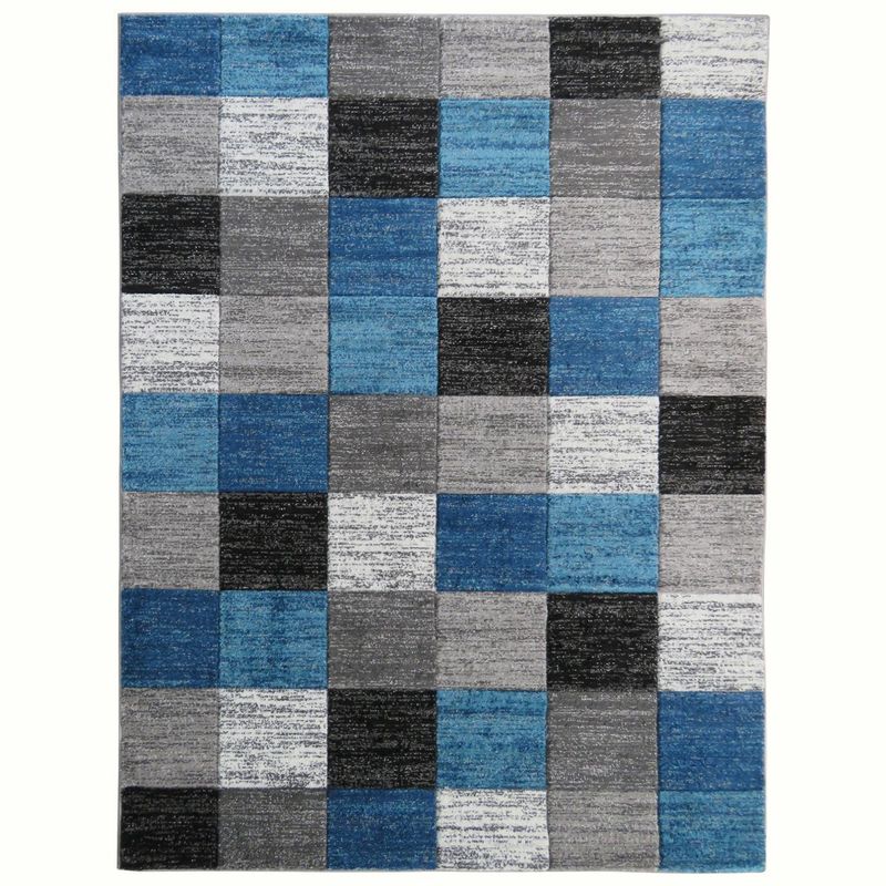 IDETEX - Bajada de Cama Florida 80x120 cm Azul